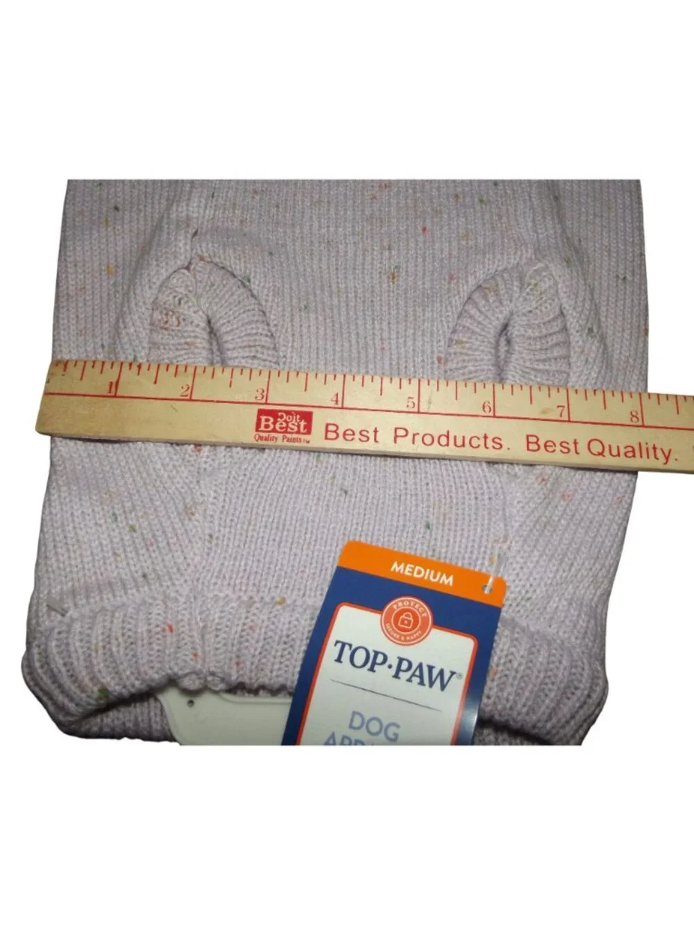 Top Paw Dog Sweater Size Medium Lavender Purple Speckled